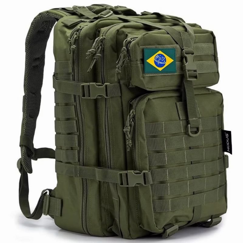 Mochila Tática Camping Militar 50 Litros Resistente A Água